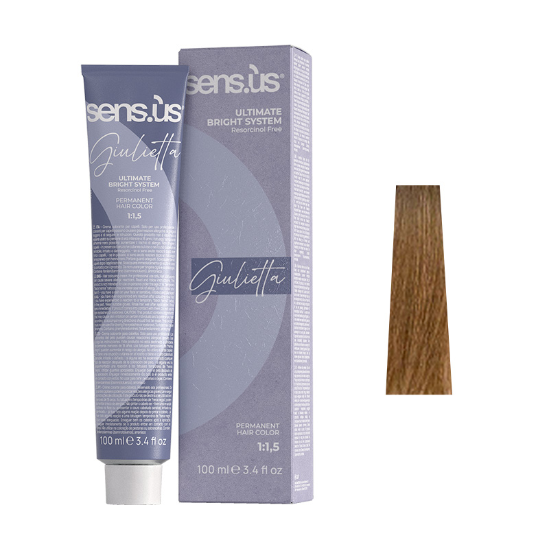 Крем-фарба для волосся Sens.ùs Giulietta 8.0 Light Blonde, 100 ml - 1